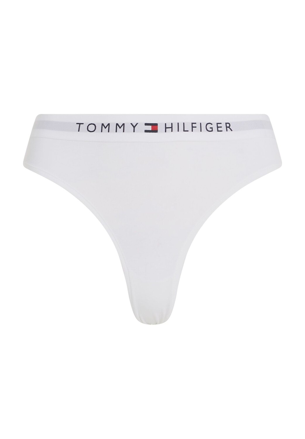 

Оригинальные трусы с логотипом на поясе, однотонные, женские TOMMY HILFIGER, цвет Ybr White