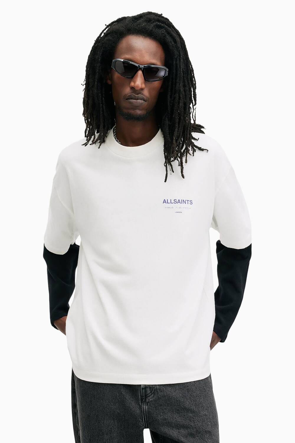 

Футболка с короткими рукавами Allsaints Underground All Saints, белый