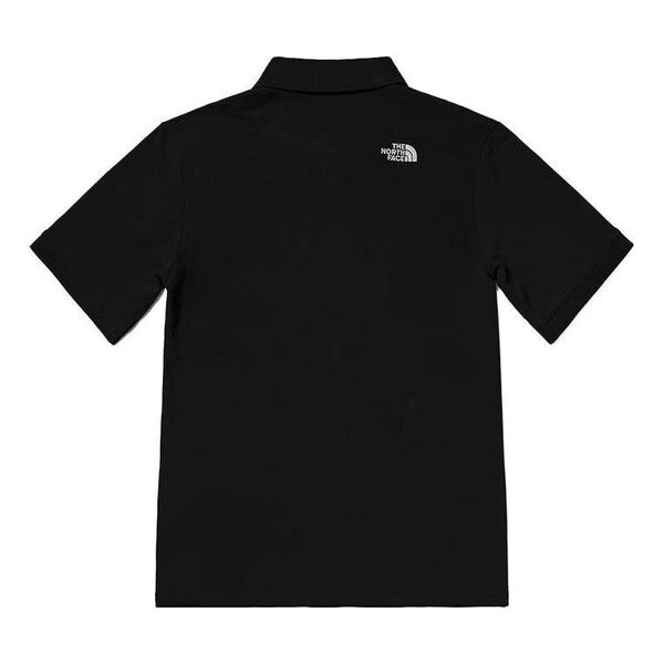 

Футболка tonal logo pique polo shirt 'black' The North Face, черный