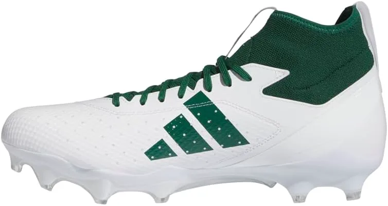 Футбольные бутсы Adidas Adizero Impact для взрослых, унисекс, белый/темно-зеленый — фото 3
