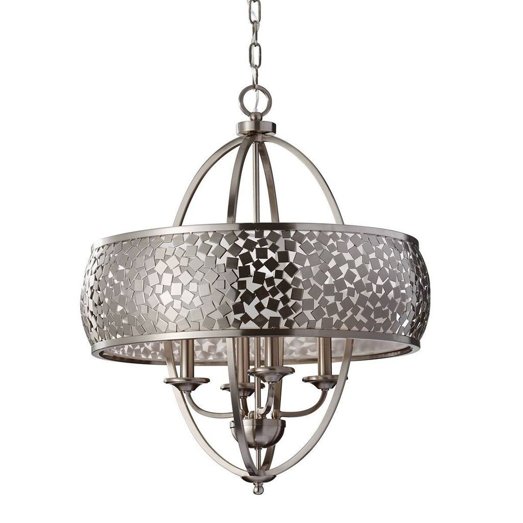 

Подвесной светильник Zara, матовая сталь, 4 лампочки, 61 см Elstead Lighting