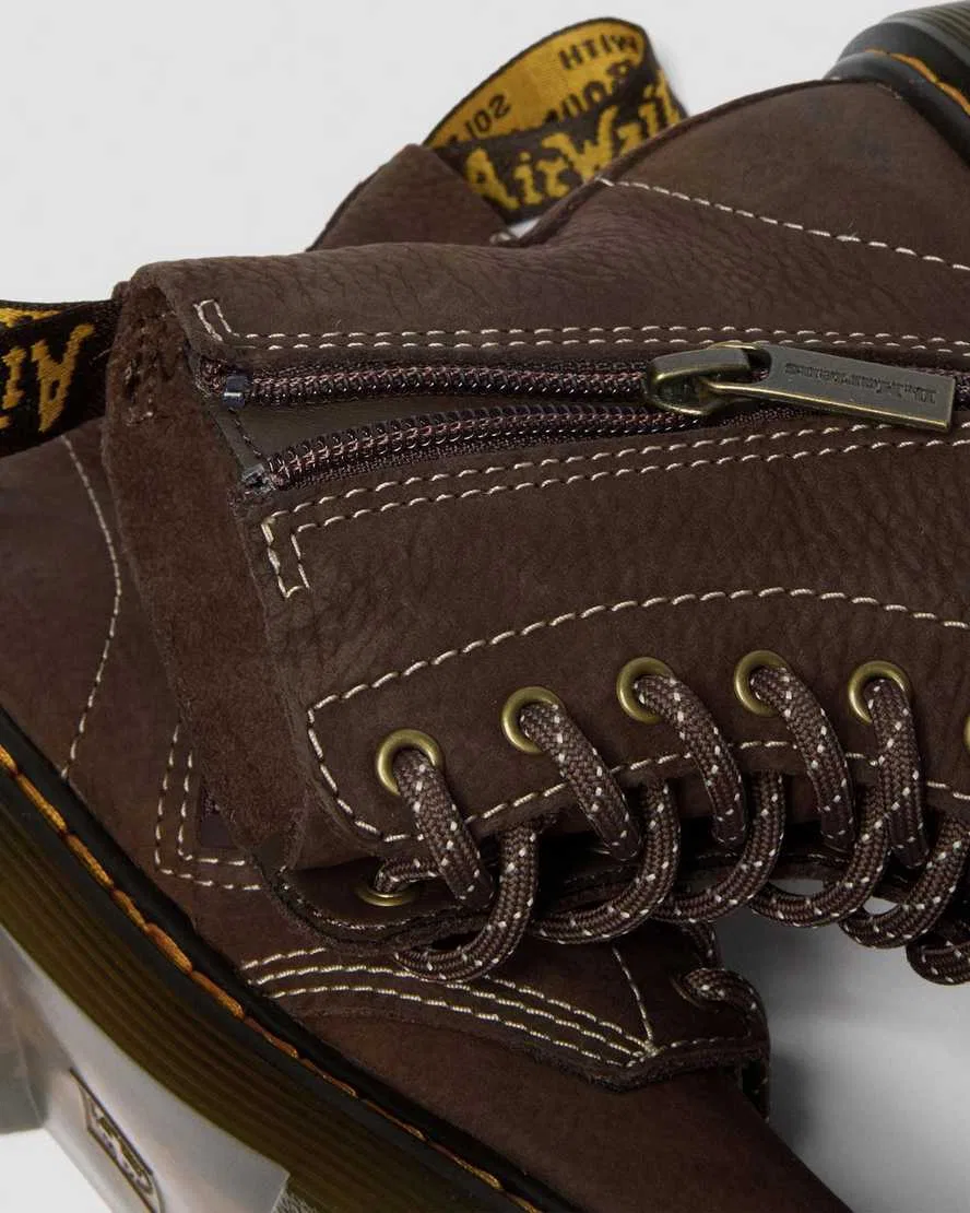 Детские ботинки Junior 1460 из зернистой нубуковой кожи Dr Martens, коричневый — фото 3