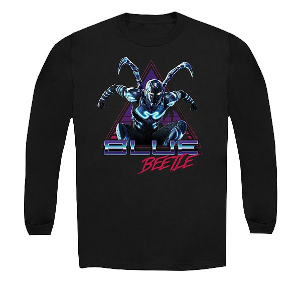 

Футболка Blue Beetle Leaping Triangle с длинным рукавом Licensed Character