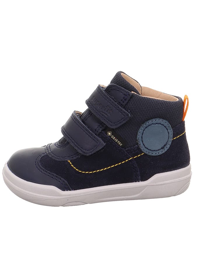 

Superfit Кожаные первые прогулочные туфли "Superfree" темно-синего цвета