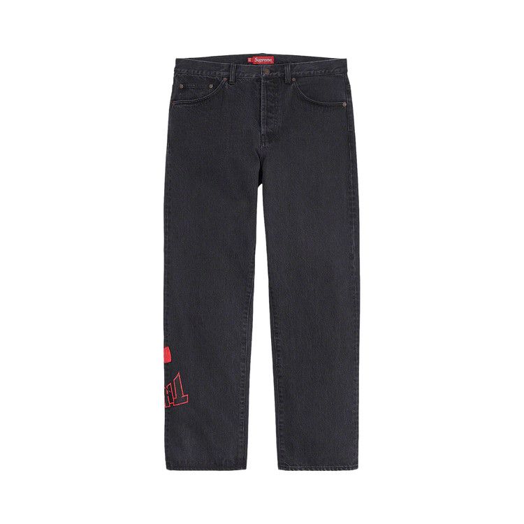 

Джинсы Supreme x Thrasher Regular Jean, Washed Black