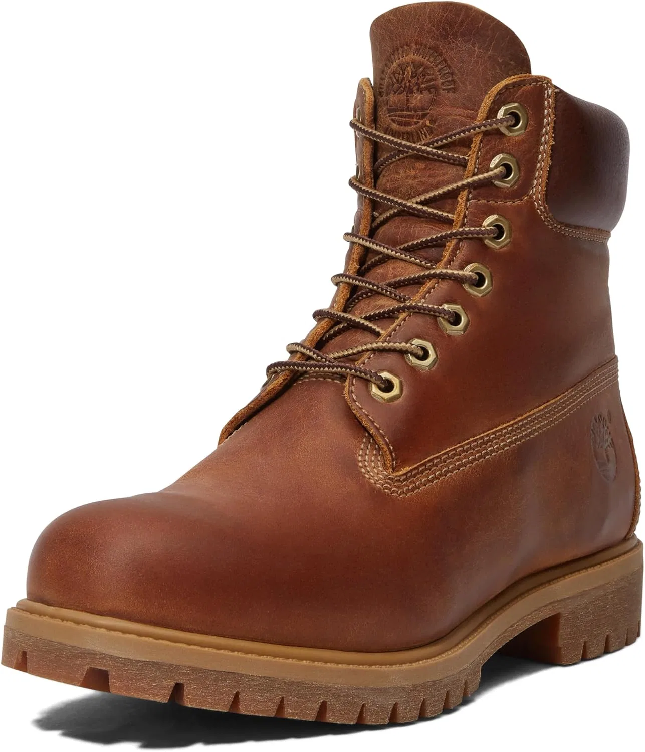 Мужские ботинки Timberland Premium на шнуровке, высота шнуровки 6 дюймов, Brown