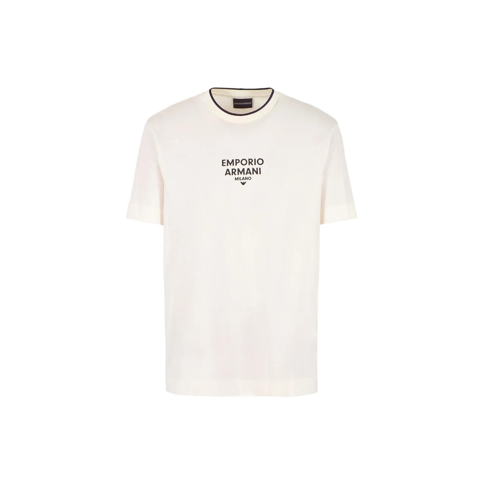 

EMPORIO ARMANI Футболка мужская цвета слоновой кости, Бежевый, EMPORIO ARMANI Футболка мужская цвета слоновой кости