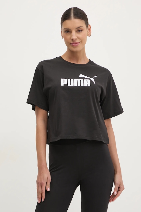 

Хлопковая футболка Puma, черный