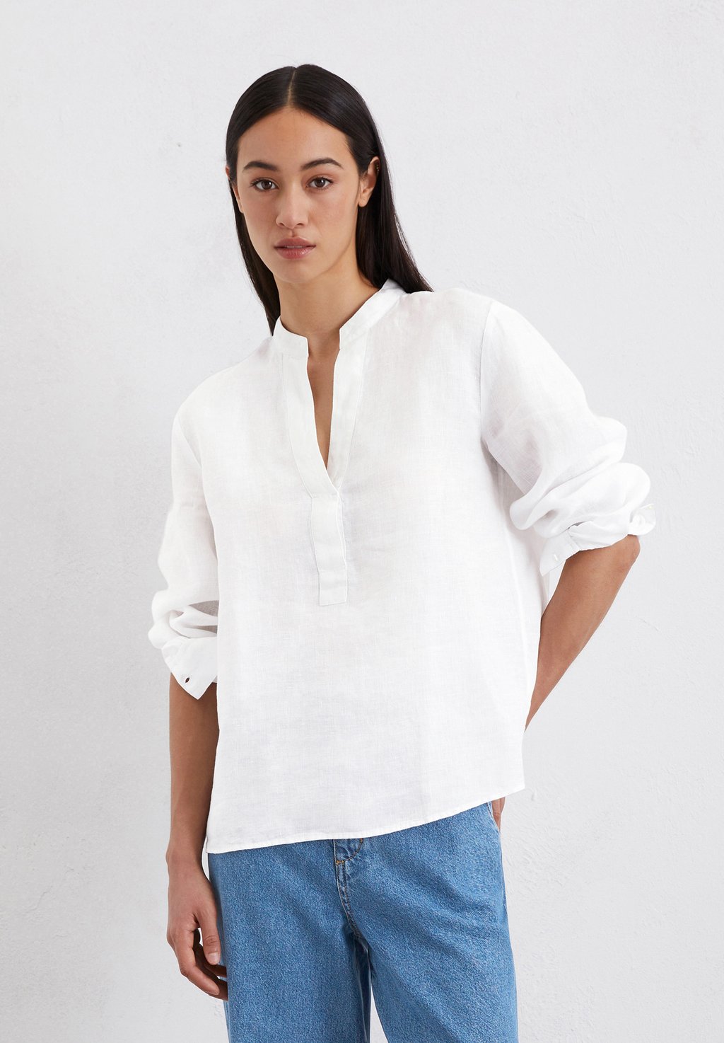 

Блуза REGULAR AUS REINEM Marc O'Polo, белый