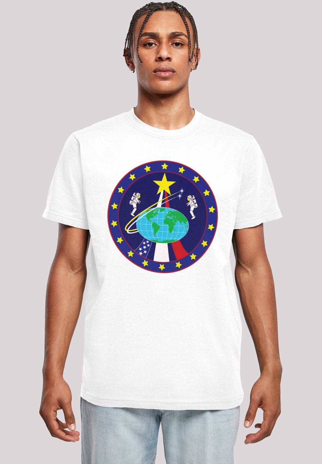 

Футболка с принтом NASA CLASSIC GLOBE ASTRONAUTS F4NT4STIC, белый