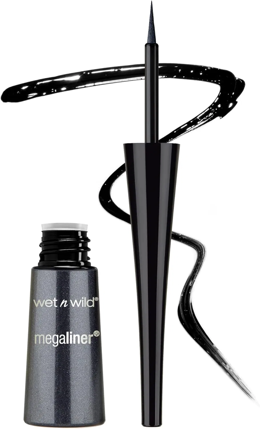 Подводка для глаз жидкая Wet 'N' Wild MegaLiner, черная, 1 шт