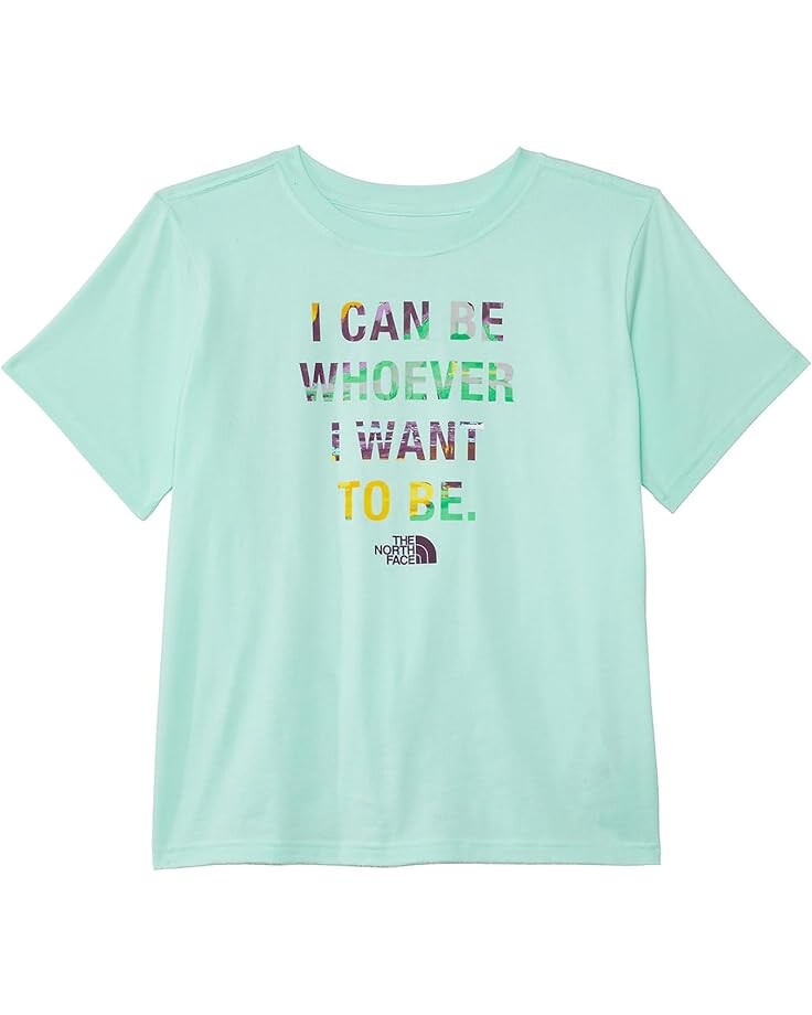 

Футболка The North Face Kids Short Sleeve Graphic Tee, цвет Crater Aqua/IWD Graphic