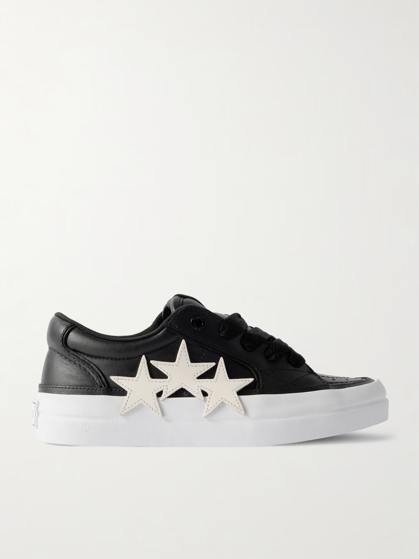 Кроссовки Sunset Skate Low из кожи с аппликацией AMIRI, черный — фото 3
