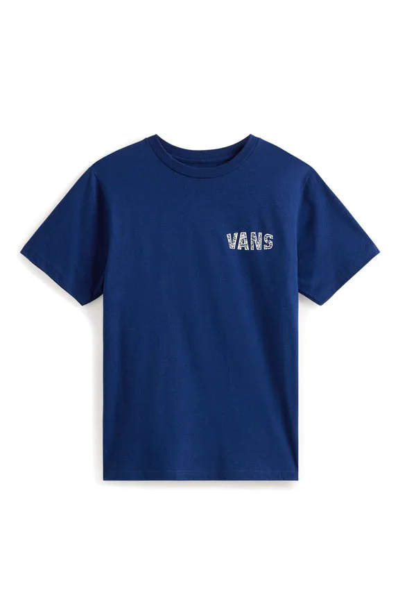 Футболка с принтом «гоночное пламя» Vans, Medium Blue