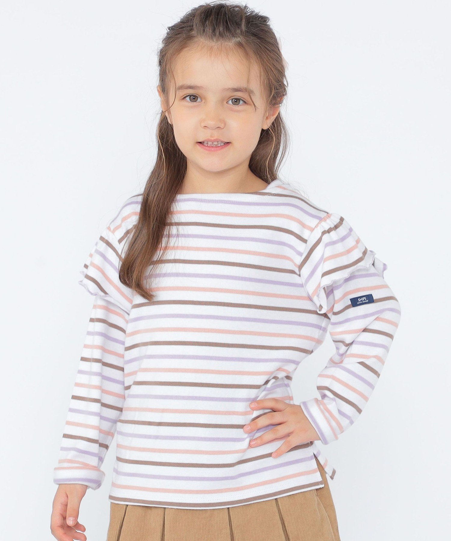 Детская футболка с длинными рукавами и оборками, размер 100-130 см SHIPS KIDS, Pink