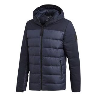 

Пуховик adidas Outdoor hooded With Down Feather Jacket Blue, синий