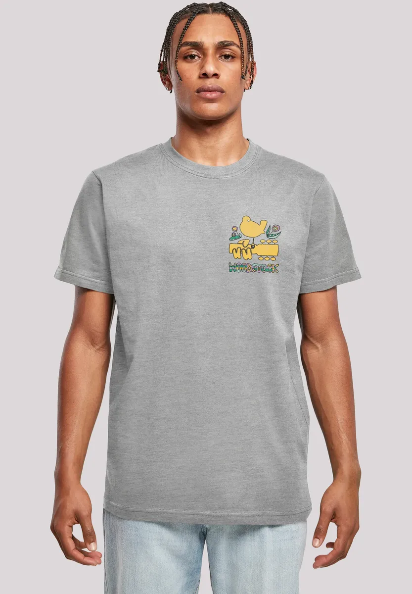 

Футболка F4NT4STIC "Woodstock Chest Logo", принт, серый
