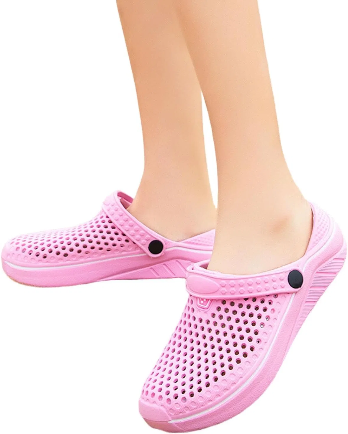 Сабо Garten Damen Hausschuhe Gartenschuhe унисекс Garten Pantoletten Weiche Sommer Сабо Sandalen Leicht Küchenschuhe mit Rutschfester Sohle Badelatschen Strand Schuhe Hsternexy, B51 Rosa — фото 2