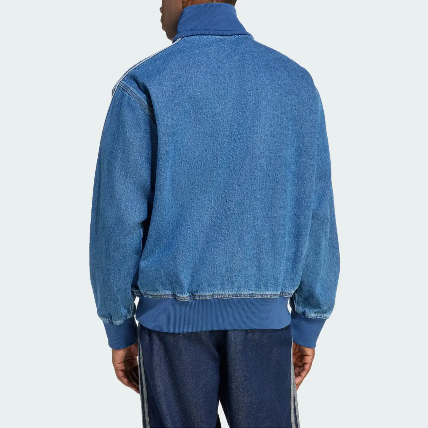 FW25 ADICOLOR DENIM FIREBIRD TOP Джинсовая куртка мужская Adidas Originals, denim синий — фото 4