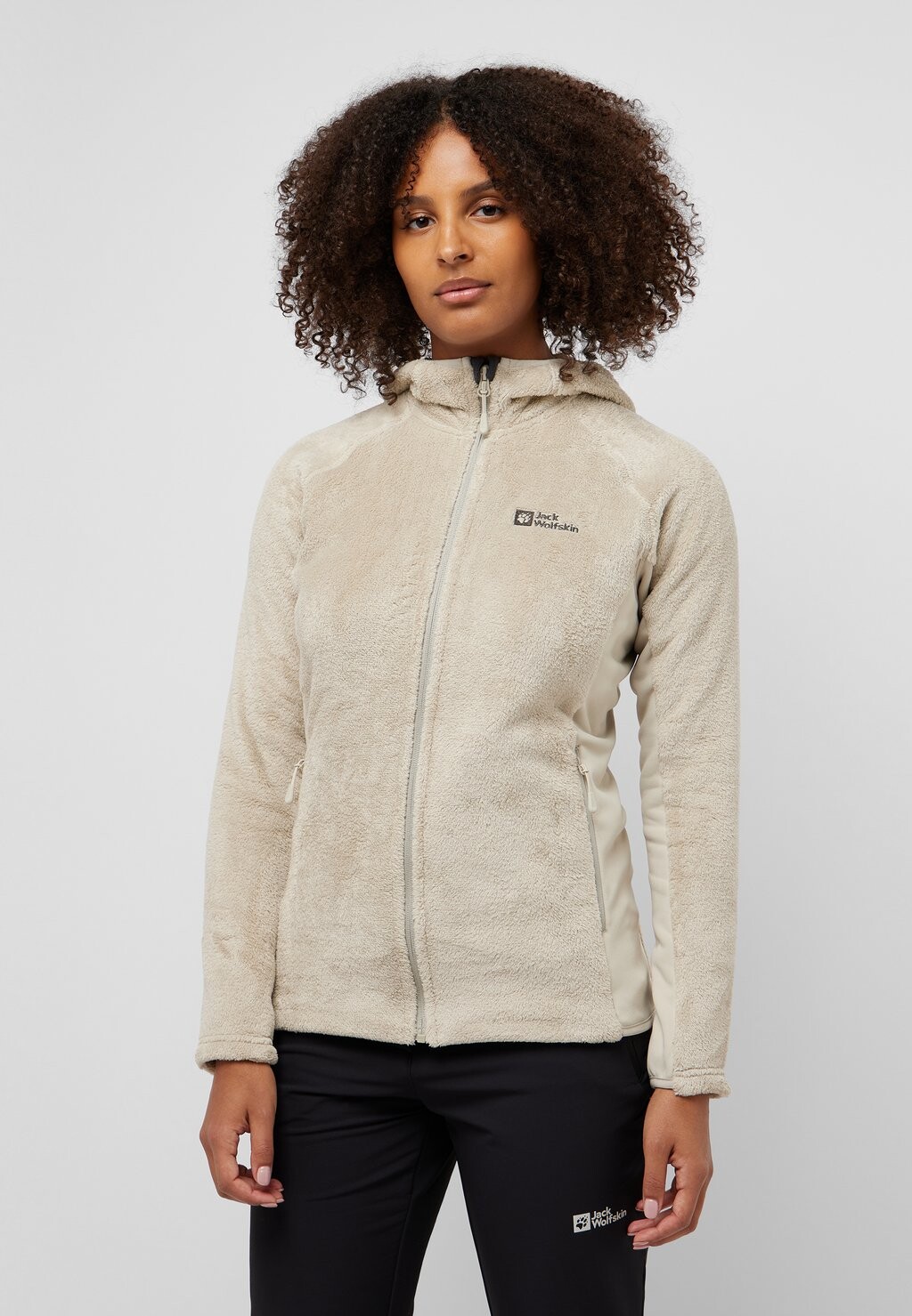 

Флисовая куртка ROTWAND HOODED Jack Wolfskin, серый