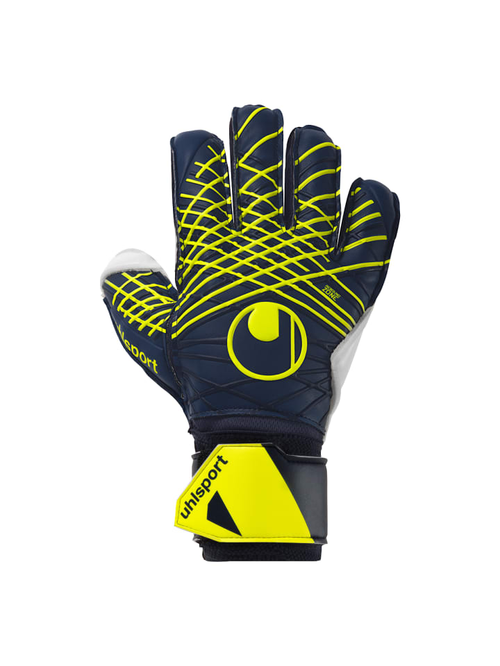 

Uhlsport Вратарские перчатки Prediction Soft Flex Frame в сине-бело-флуоресцентно-желтом цвете
