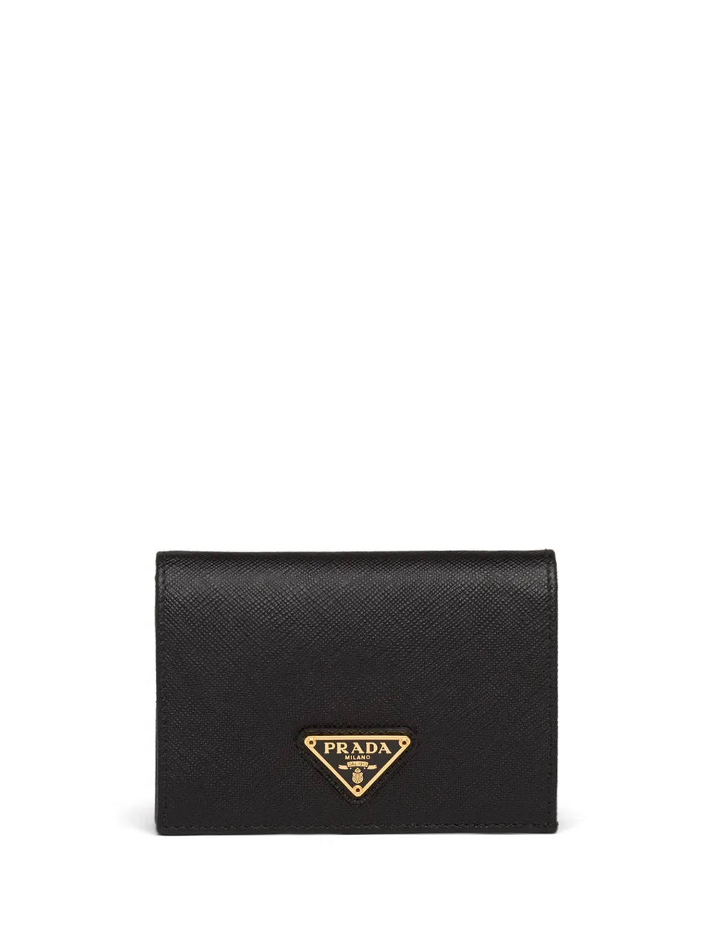 

Кошелек из сафьяновой кожи с логотипом Prada, черный