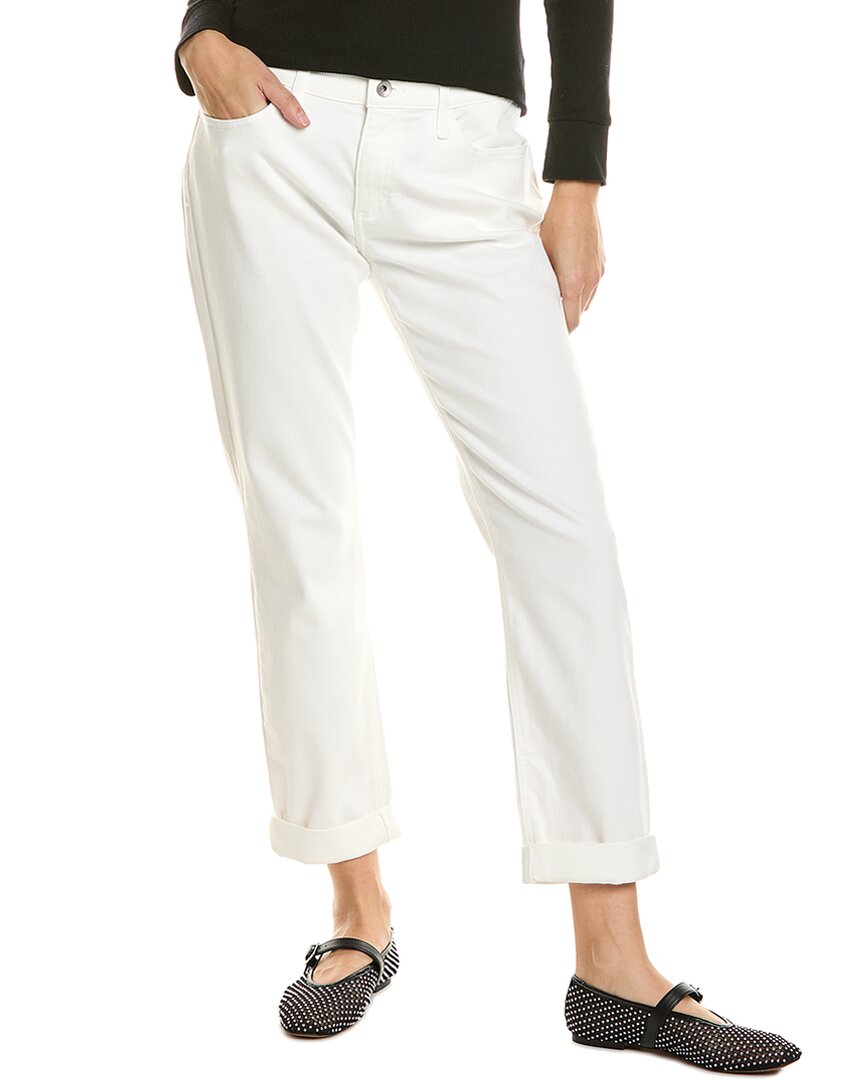 

Rag & bone Dylan Low-Rise Белые узкие джинсы-бойфренды