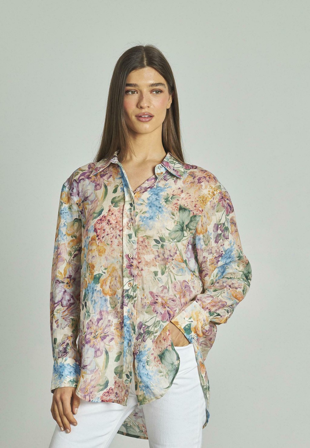 

Блузка на пуговицах ESTAMPADA Alma en Pena, розовый