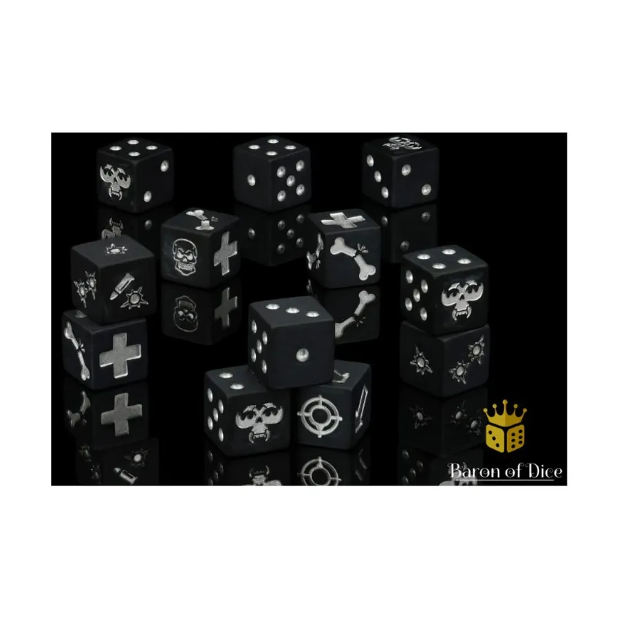 

Набор кубиков убийцы (12), Necromunda Dice (Baron of Dice)