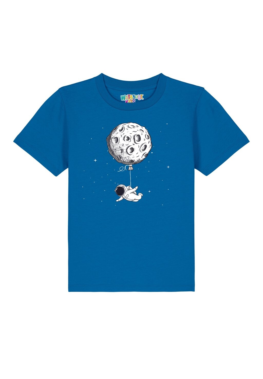 

Футболка с принтом FUNNY SPACEMAN Watapparel, цвет royal blue