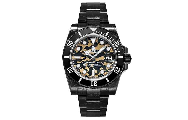 

A BATHING APE Часы Bape 1st Camo Type 1 Bapex Watch Black/Yellow