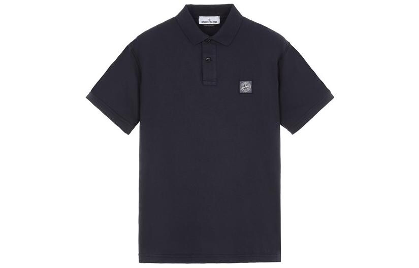 

Футболка мужская темно-синяя Stone Island, синий