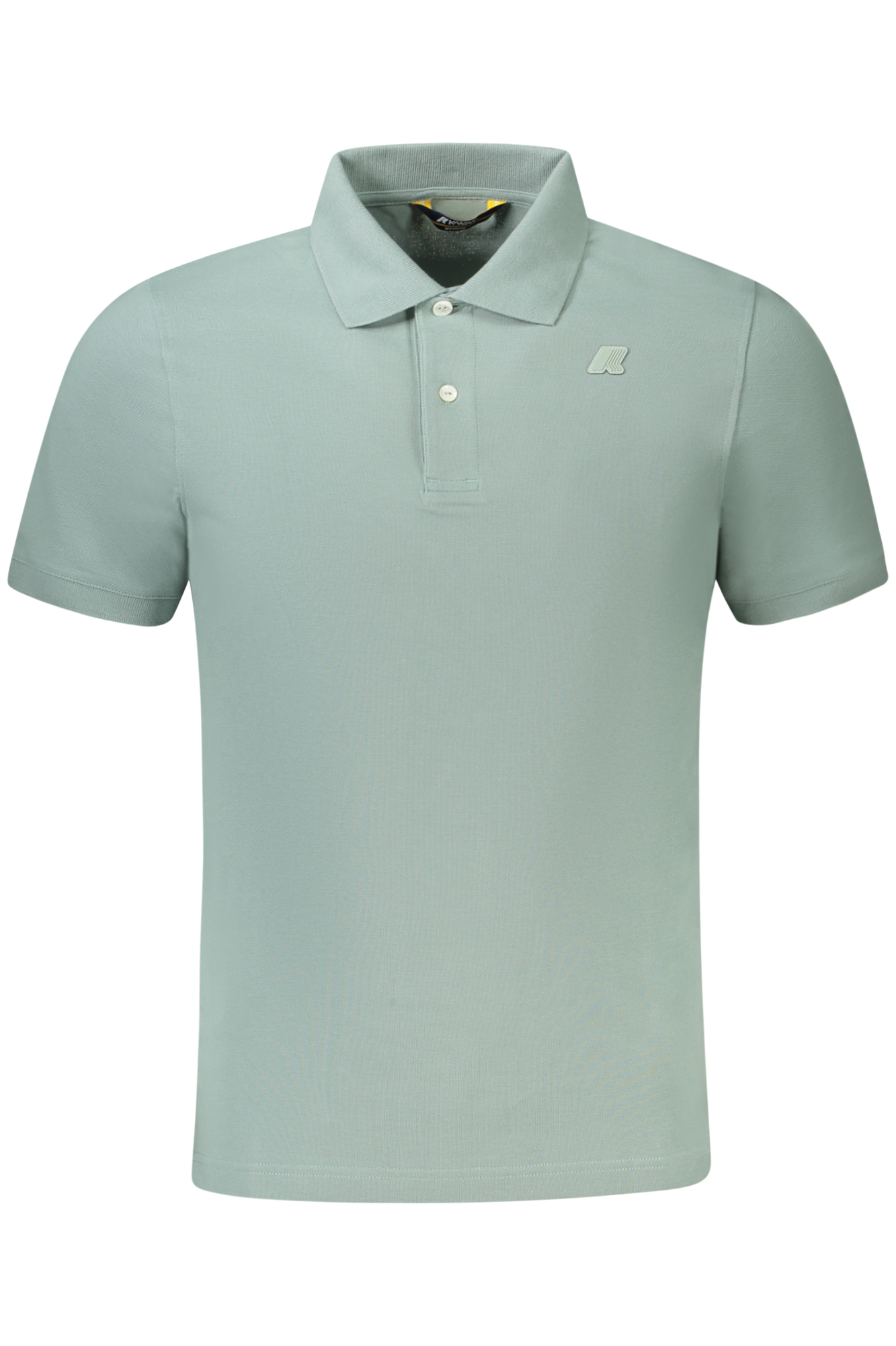 

Поло мужское K-Way с короткими рукавами и воротником на пуговицах, зеленый