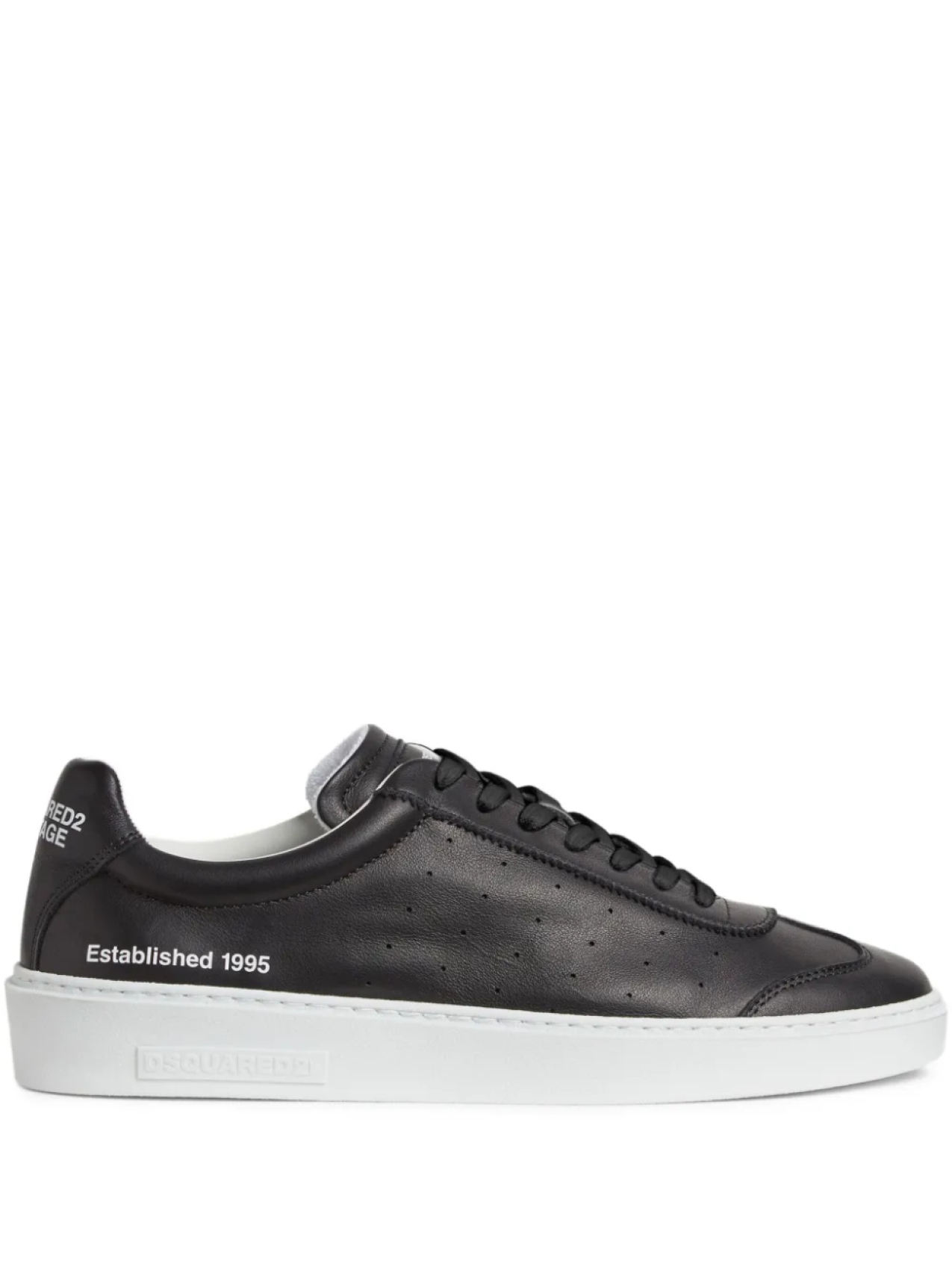 

DSQUARED2 кожаные кроссовки, черный