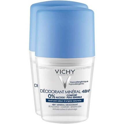 

Vichy 48H Минеральный Дезодорант Шариковый 50мл - Упаковка из 2 шт.
