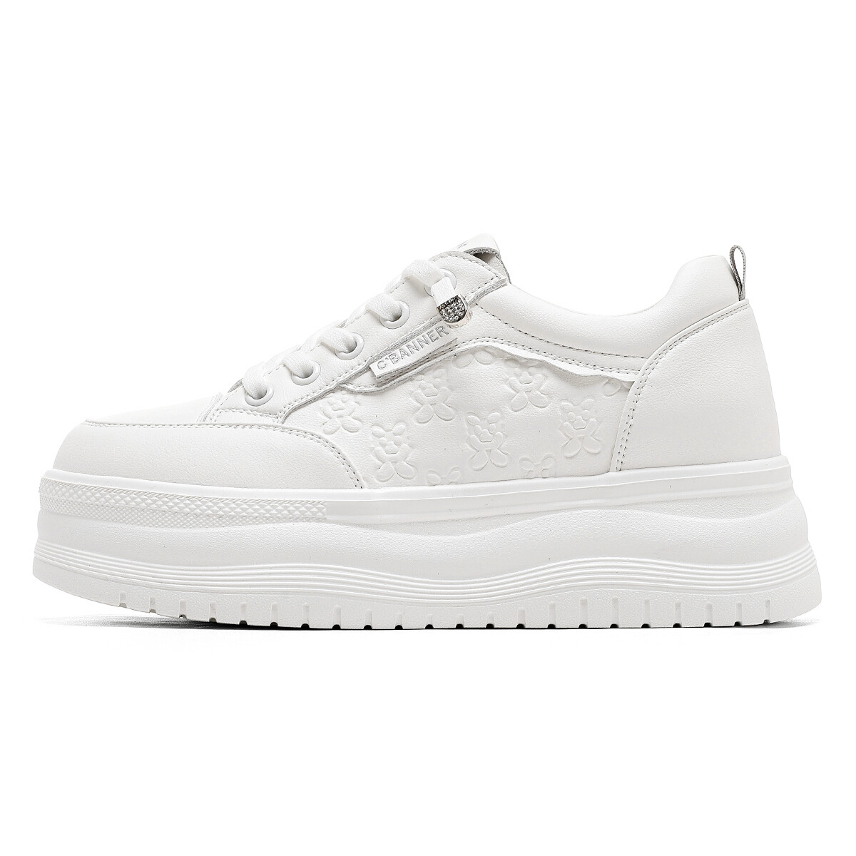 

Кроссовки C°BANNER Skateboarding Shoes Women's Low-top White/Gray, белый/серый