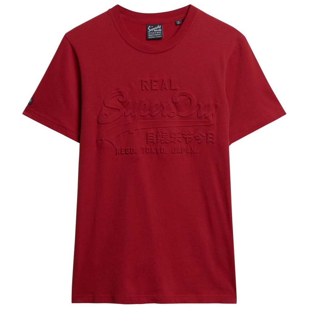 

Футболка с коротким рукавом Superdry Embossed Vl, красный