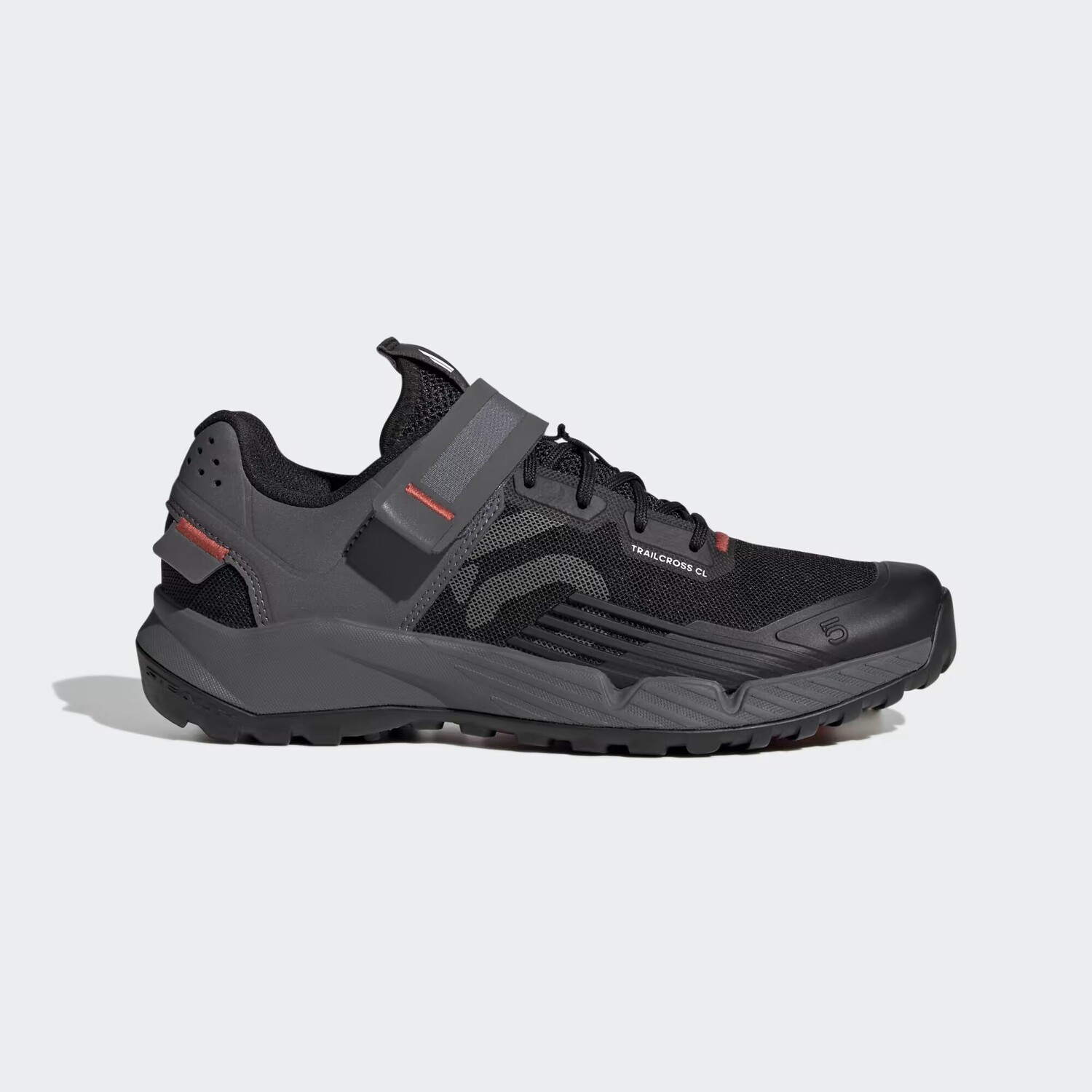 Кроссовки Five Ten Trailcross с клипсами для горного велосипеда Adidas, цвет Core Black/Grey Three/Red