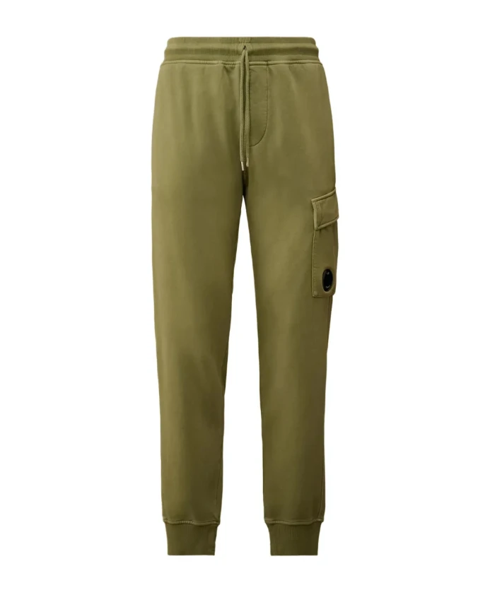 

Спортивные брюки-карго с деталью в виде линзы, изготовленные из флиса с диагональной обработкой и шлифовкой. C.P. Company, зеленый