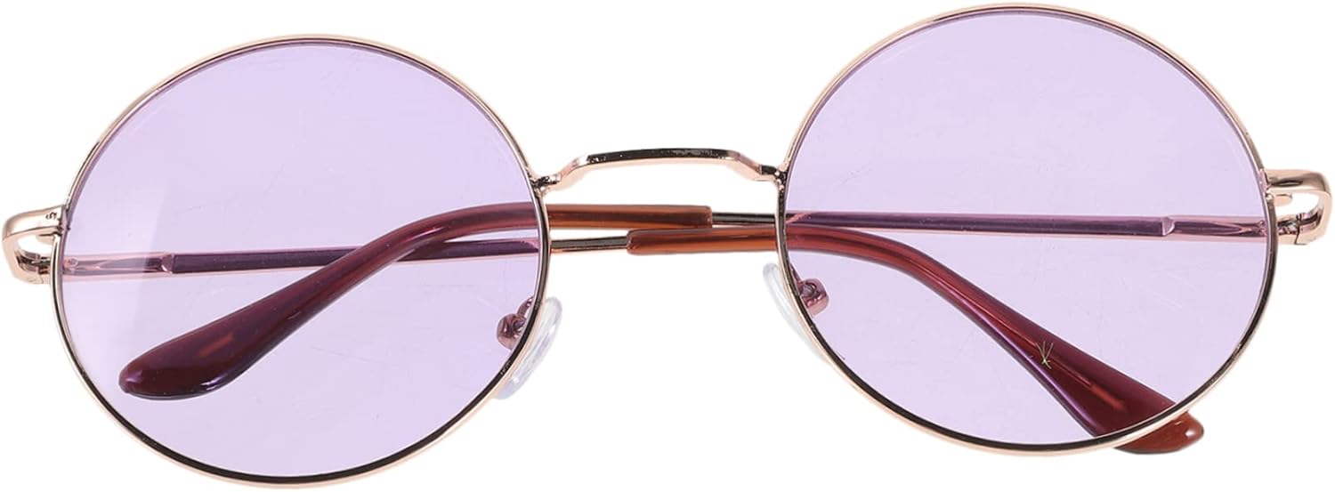 

Солнцезащитные очки VANZACK в винтажной оправе для мальчиков и девочек. Ретро-очки для вечеринок, пляжа и косплей-мероприятий. Забавные и оригинальные солнцезащитные очки, Purple outdoor eyeglasses -Material:AC