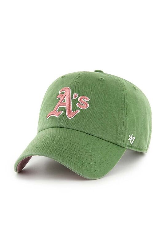 

Хлопковая бейсболка MLB Oakland Athletics 47 brand, зеленый