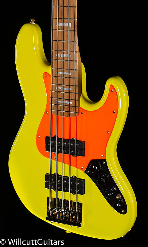 

Басс гитара Fender MonoNeon Jazz Bass V Maple Fingerboard Neon Yellow