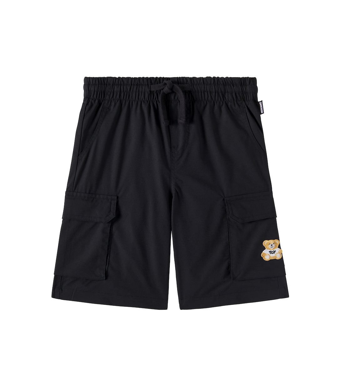 

Грузовые шорты из хлопковой смеси Teddy Bear Moschino Kids, Nero/Black