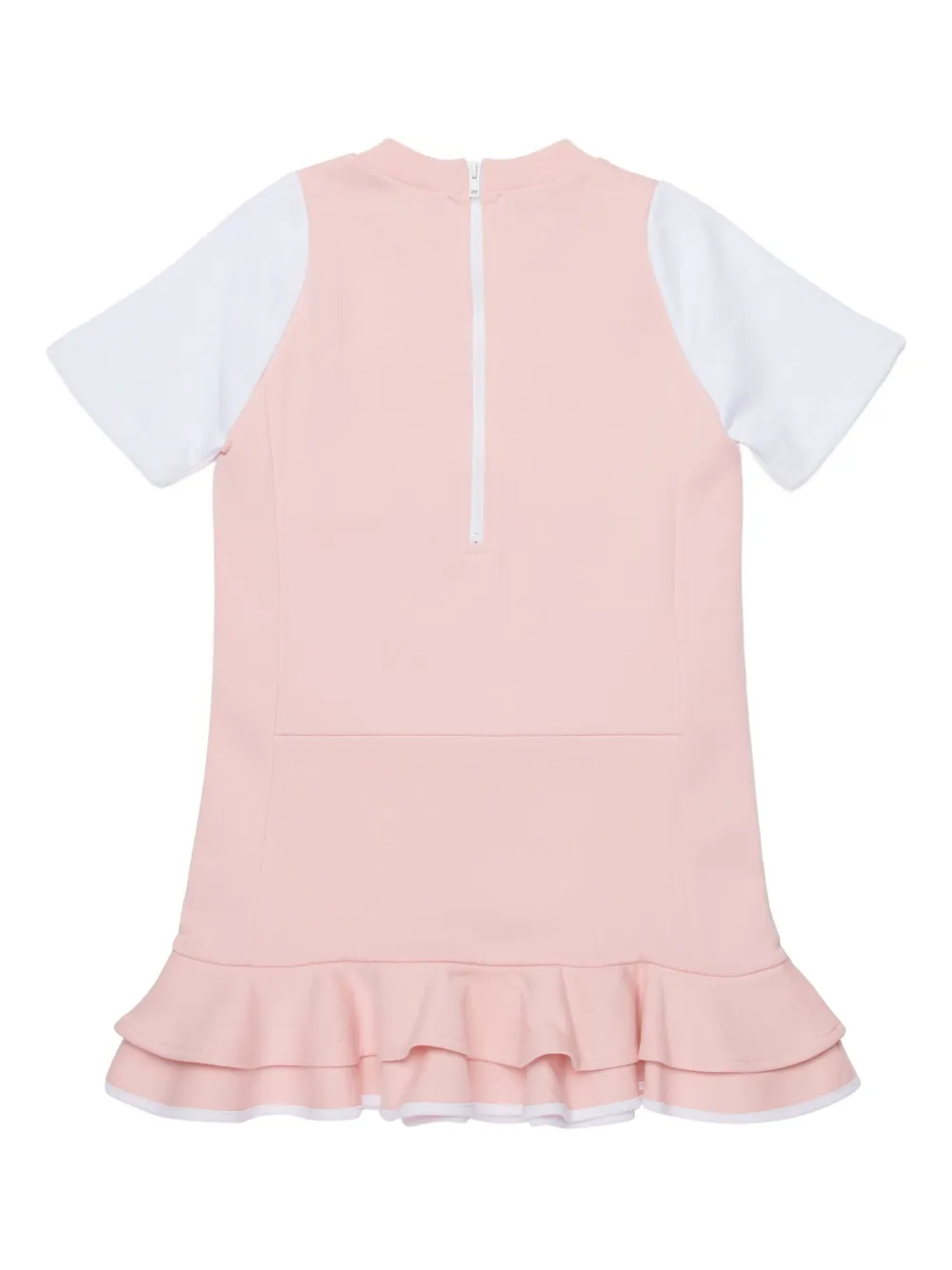 Платье с оборками и цветочным принтом Marni Kids, розовый — фото 2