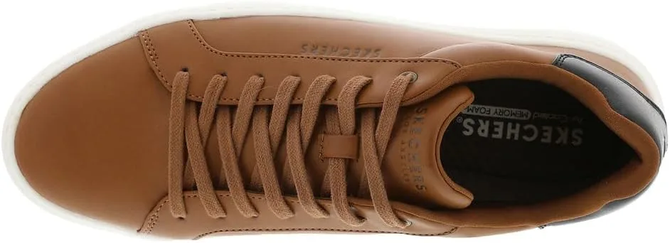 Мужские кроссовки Skechers на платформе, коньячный — фото 3