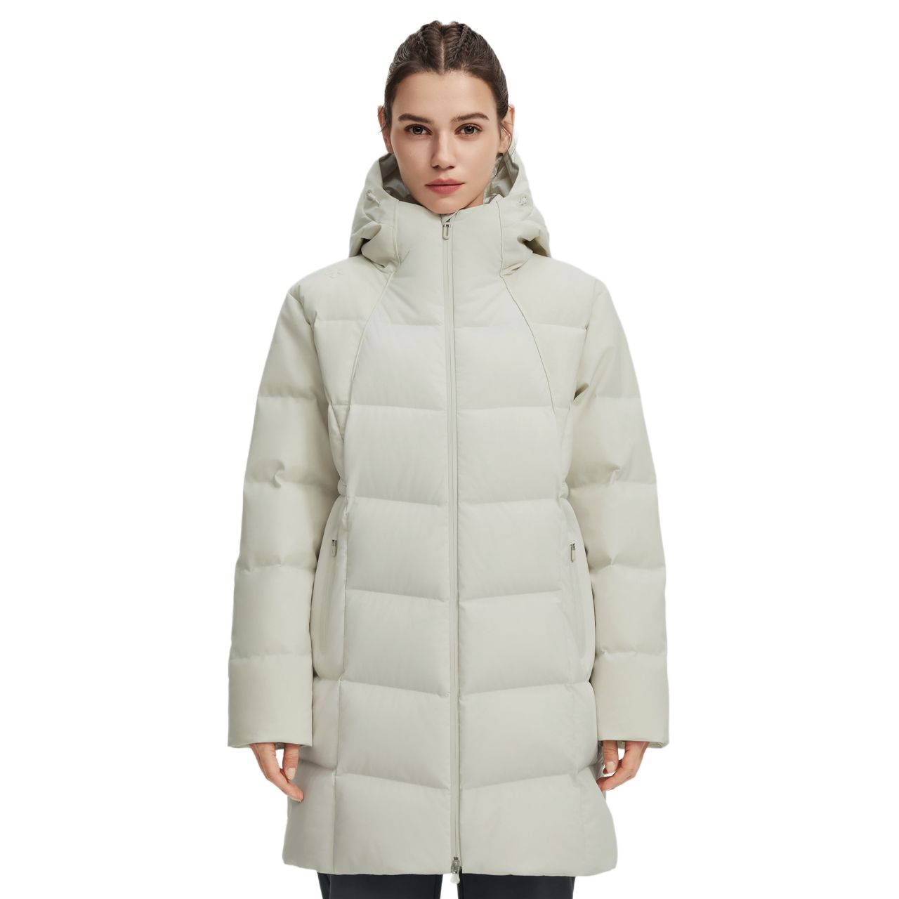 

Женская тренировочная пуховая куртка DESCENTE, светло-серый