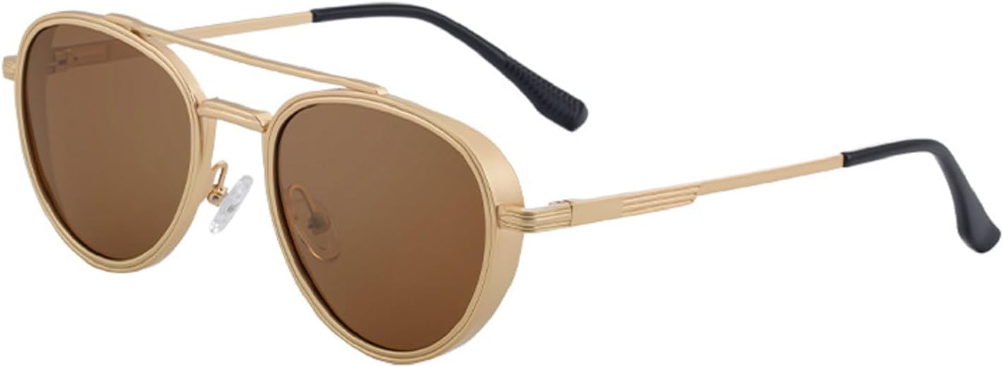 

Солнцезащитные очки-пилот для женщин, ретро-очки в квадратной оправе для мужчин, очки для вождения, путешествий и активного отдыха, защита от УФ-излучения mincl, Brown