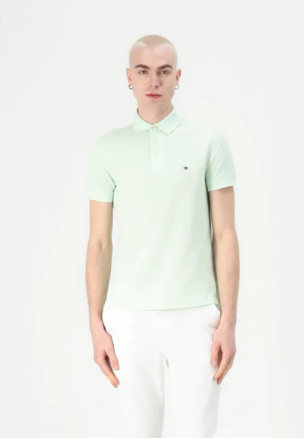 Поло-Рубашка из пике приталенного кроя 1985 года. Tommy Hilfiger, Opal Green