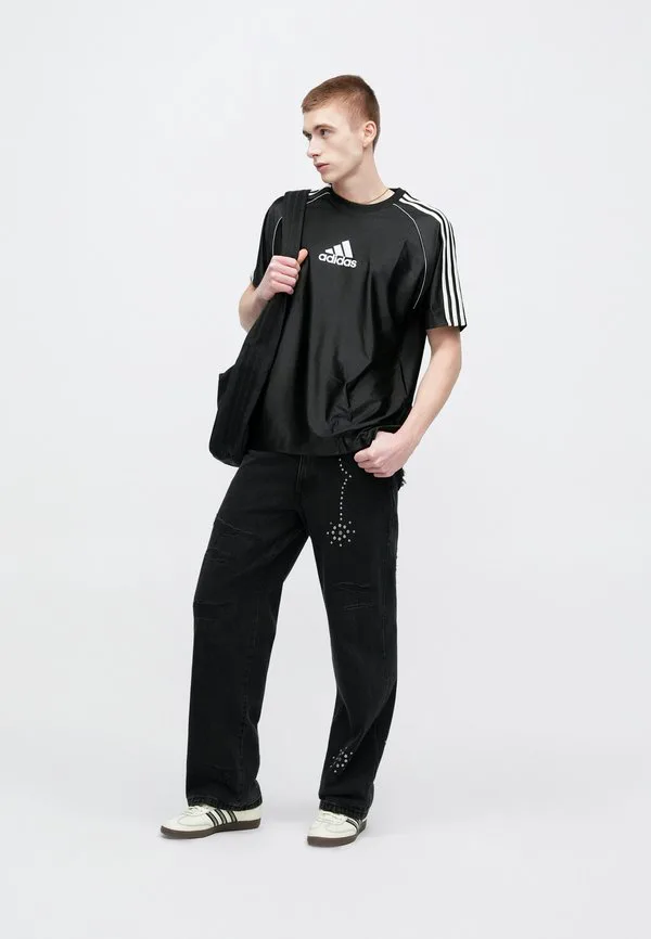 Футболка с принтом bos Adidas Originals, Black/White — фото 3