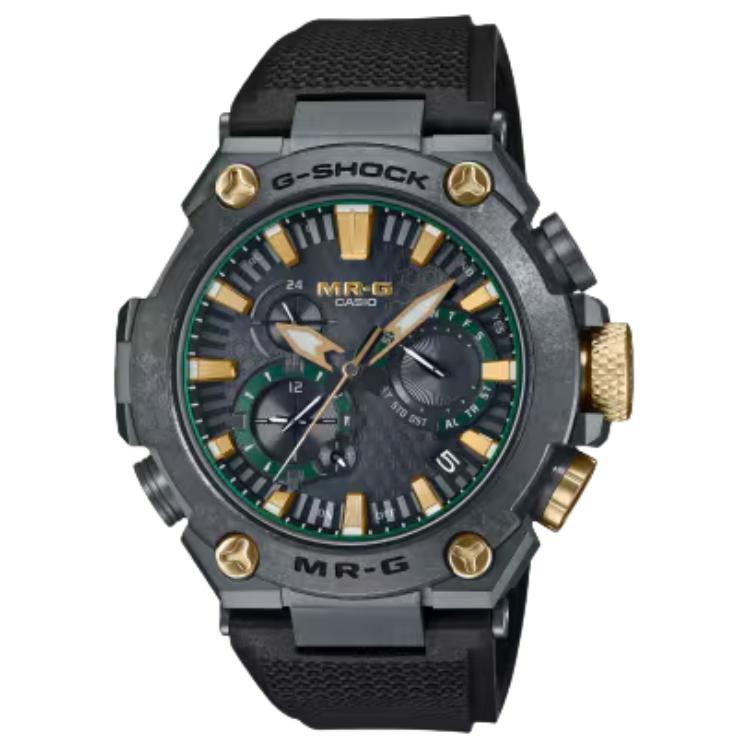 

CASIO Мужские часы MRG B2000 Collection с кварцевым механизмом на солнечных батареях, ремешок из резины, черный циферблат